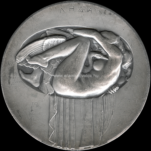 1910 Moiret: Ödön Léda ezüst plakett