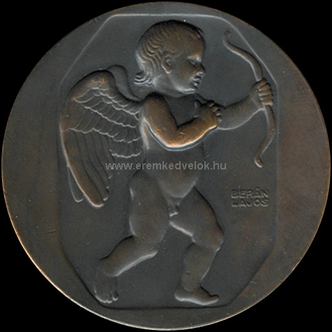 1911 Berán Lajos: Eros bronz plakett
