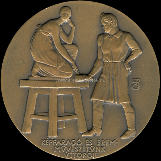 1930 Beck Ö. Fülöp: Ferenczy István bronz érem