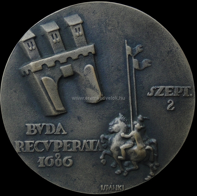 1936 Ispánki József: Buda recuperata érem